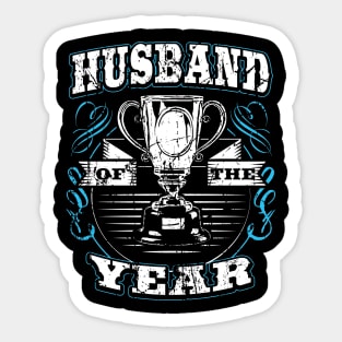 Cotton second anniversary gift for husband, Husband of the year Sticker